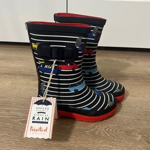 Joules toddler boys size 11 Wellies Rain Boots NWT